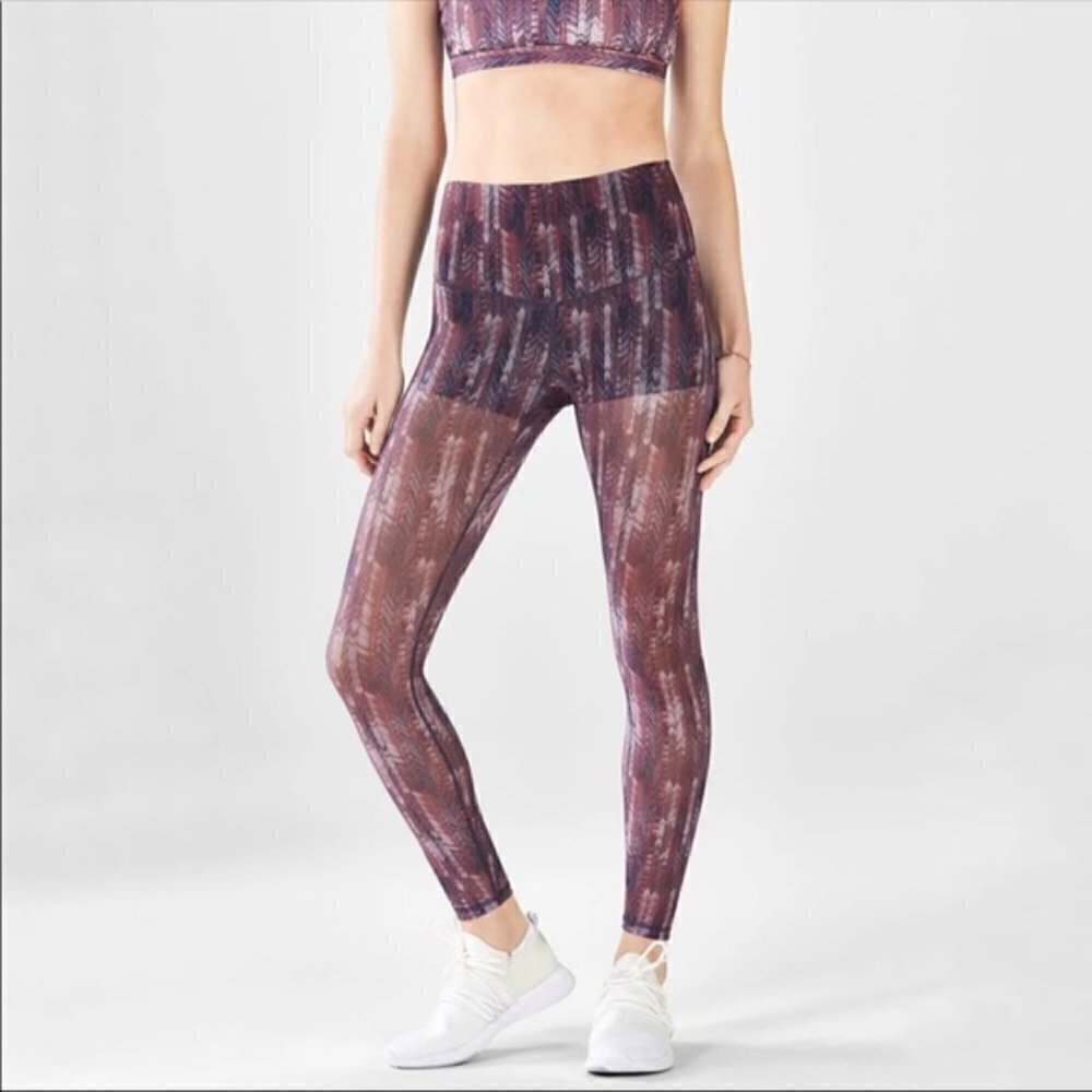 Fabletics High Waist PureLuxe Mesh Leggings Sz Med